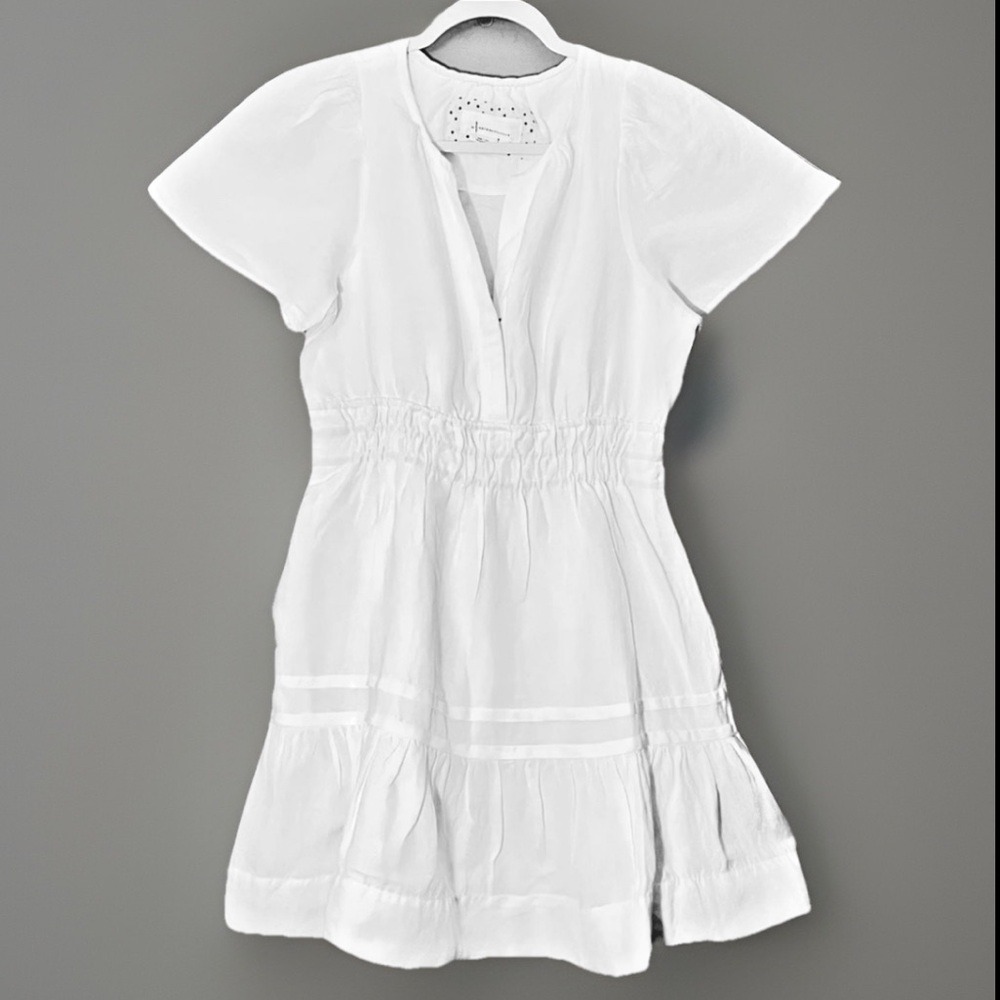 Anthropologie White Mini Dress